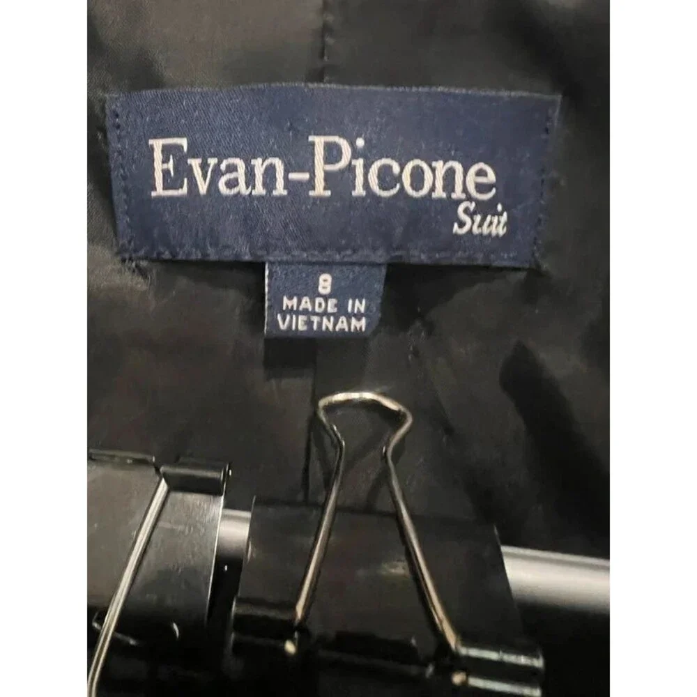 Evan-Picone Suit Black Tailored Blazer Jacket Women’s Size 8 Career Office